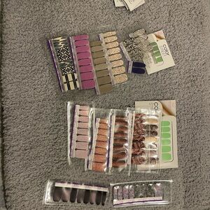 Color Street Nail Strips Collection - Purple, Gold, Green